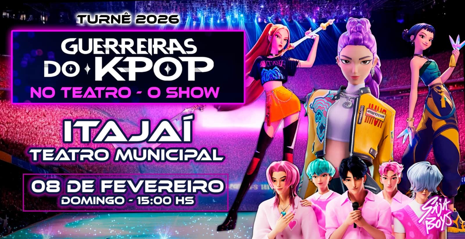 Guerreiras do K-POP no Teatro - O Show em Itajaí em Itajaí