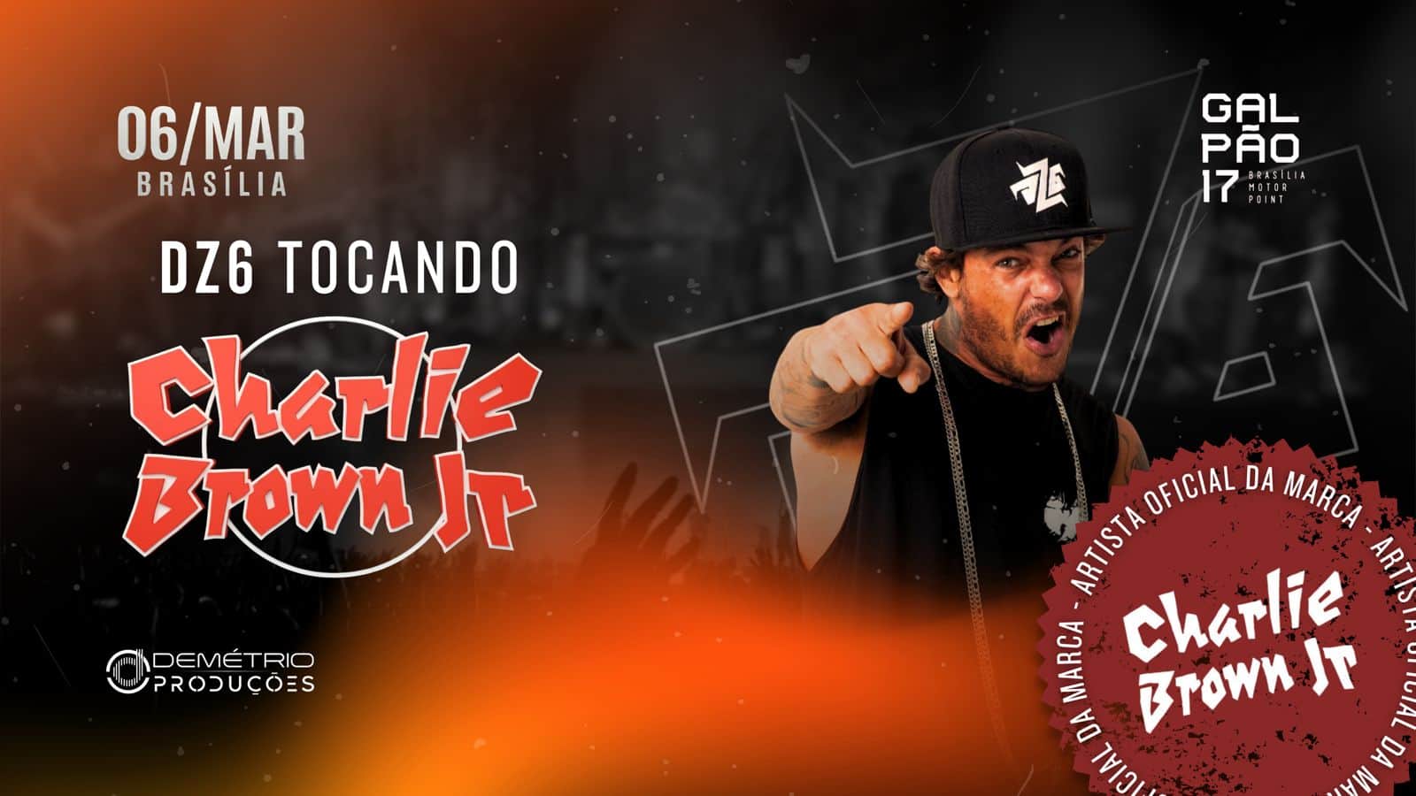 DZ6 canta Charlie Brown Jr. - Brasília/DF em Brasília